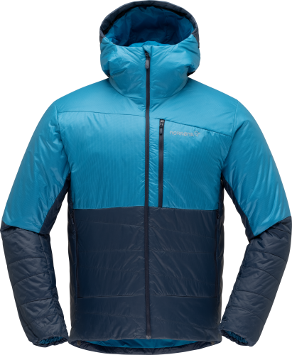 Norrøna Men's Falketind Thermo60 Hood Hawaiian surf/Indigo Night