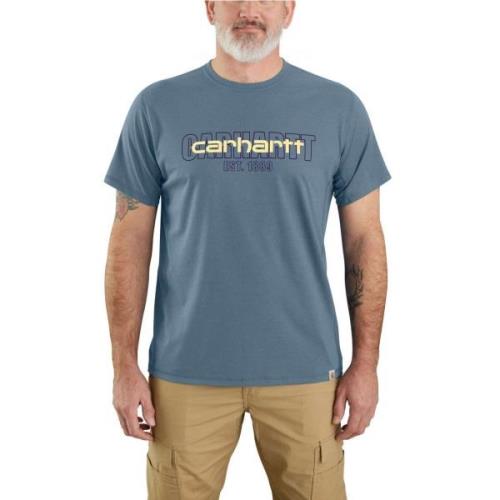 Carhartt Men's Core Logo T-Shirt S/S Thundercloud Heather