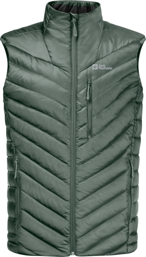 Jack Wolfskin Men's Passamani Down Vest Hedge Green