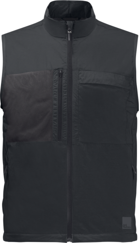 Jack Wolfskin Men's Bike Commute Insulated Vest Phantom