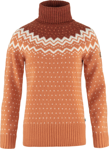 Fjällräven Women's Övik Knit Roller Neck Desert Brown-Autumn Leaf