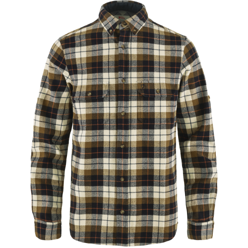 Fjällräven Men's Singi Heavy Flannel Shirt Chalk White-Dark Navy