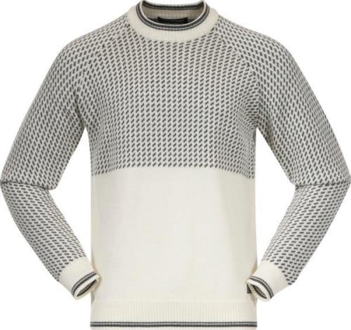 Bergans Men's Alvdal Wool Jumper Vanilla White/Solid Dark Grey