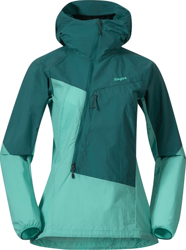 Bergans Women's Tind Windbreaker Anorak Light Malachite Green/Malachit...