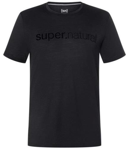 super.natural Men's 3d Signature Tee Jet Black/Jet Black