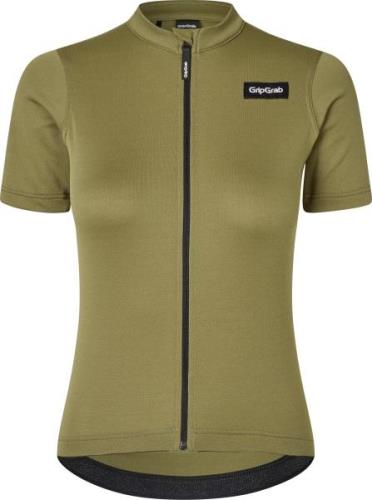 Gripgrab Women's Gravelin Merinotech Short Sleeve Jersey Olive Green