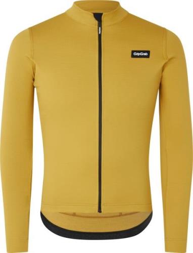 Gripgrab Men's Gravelin Merinotech Thermal Long Sleeve Jersey Mustard ...