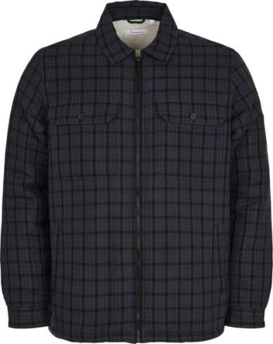 Knowledge Cotton Apparel Men's Teddy Lining Checked Overshirt Trekking...