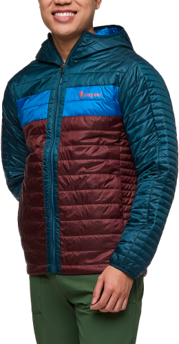 Cotopaxi Men's Capa Insulated Hooded Jacket Abyss And Chestnut