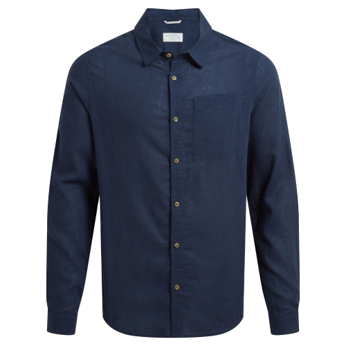 Craghoppers Men's Alexis Long Sleeved Shirt Blue Navy