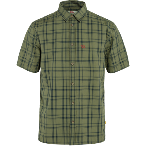 Fjällräven Men's Övik Lite Shirt Short Sleeve Green-Dark Navy