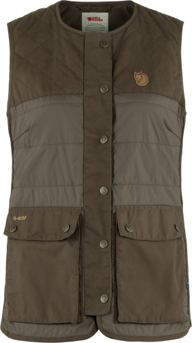 Fjällräven Women's Forest Wool Padded Vest Dark Olive