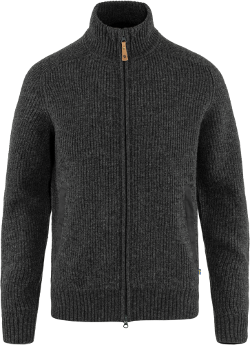 Fjällräven Men's Övik Zip Cardigan Knit Dark Grey