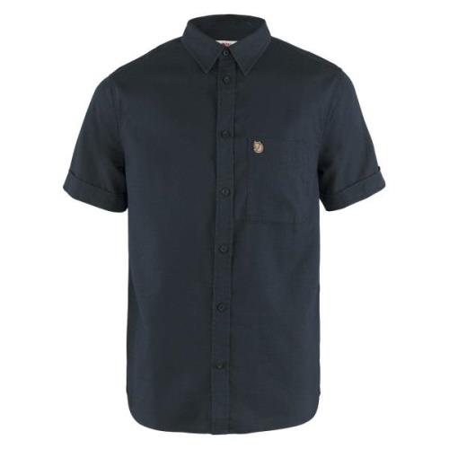 Fjällräven Men's Övik Travel Shirt Short Sleeve Dark Navy