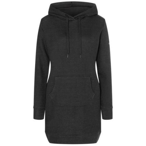 super.natural Women's Knit Long Hoodie Jet Black