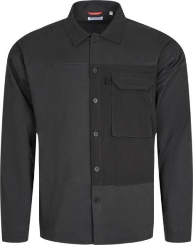 Knowledge Cotton Apparel Men's Outdoor Twill Overshirt With Contrast F...