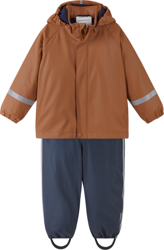 Reima Kids' Tipotella Rain Outfit Cinnamon Brown