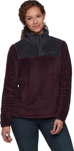 Black Diamond Women's Roadie 1/4 Zip Fleece Bordeaux/Carbon