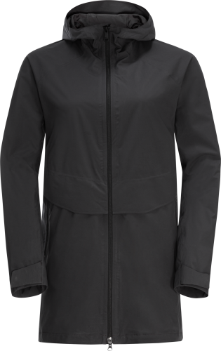 Jack Wolfskin Women's Mainkai Long Jacket Phantom