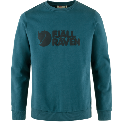 Fjällräven Men's Fjällräven Logo Sweater Deep Sea