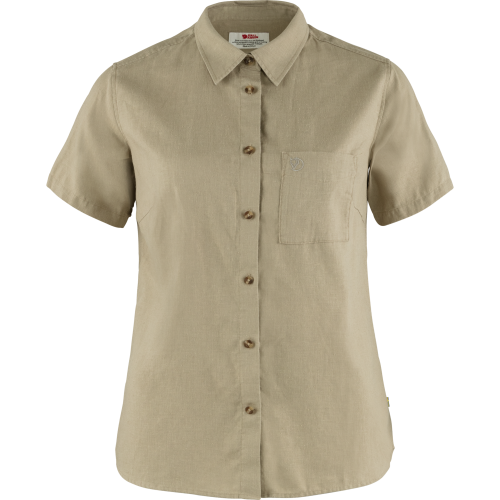 Fjällräven Women's Övik Travel Shirt SS Sand Stone