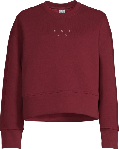 Casall Women's Boxy Crew Neck Sweatshirt Evening Red