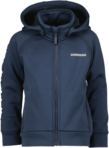 Didriksons Kids' Corin Full Zip 8 Navy