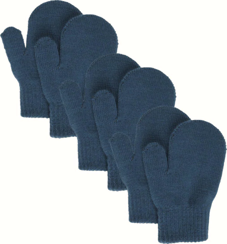 Lindberg Kids' Åsbro Magic Mitten 3-Pack Dark Blue