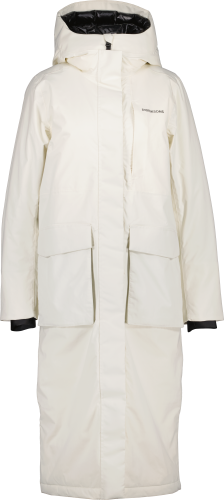 Didriksons Women's Leya Parka Long 3 White Foam