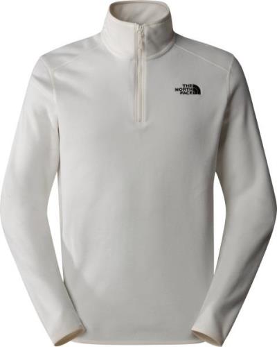 The North Face Men's 100 Glacier 1/4 Zip Fleece White Dune/NPF