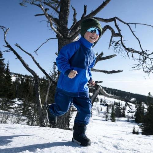 Bergans Kids' Smådøl V5 Longzip Set Space Blue/Lazuli Blue