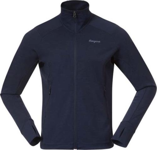 Bergans Men's Rabot Merino Tech Midlayer Jacket Navy Blue