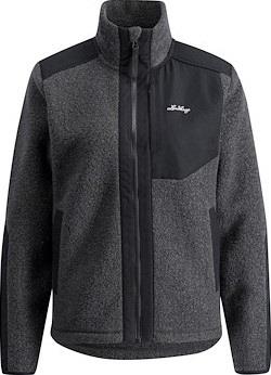 Lundhags Women's Saruk Wool Pile Mid Full Zip Charcoal