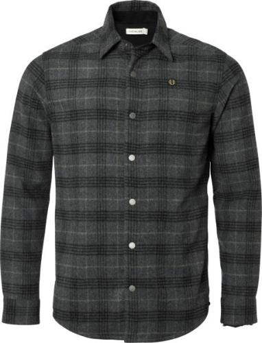 Chevalier Men's Champ Wool Overshirt Iron Checked