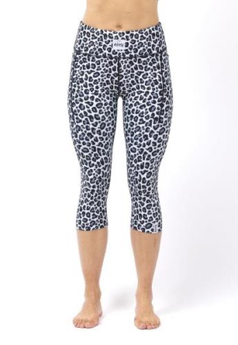 Eivy Women's Pocket Tights 3/4  Snow Leopard