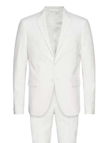 Plain Mens Suit - Normal Lenght Puku White Lindbergh