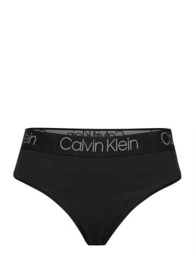 High Waist Thong Stringit Alusvaatteet Black Calvin Klein