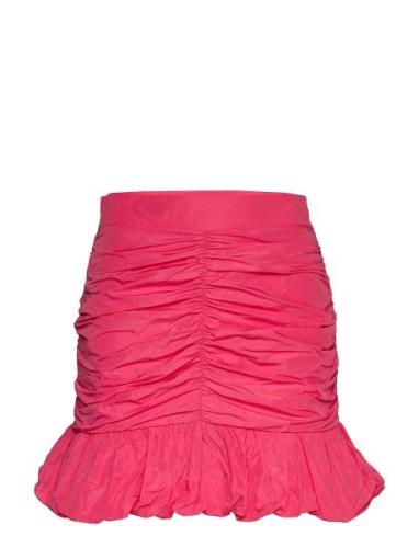 Taffeta Skirt Lyhyt Hame Pink Gina Tricot