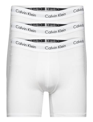 Boxer Brief 3Pk Bokserit White Calvin Klein