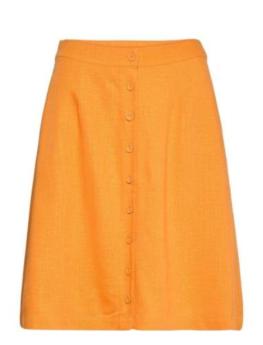 Slfgulia Hw Short Skirt B Lyhyt Hame Orange Selected Femme