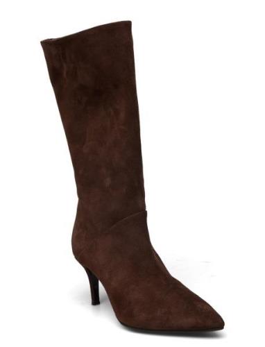 Booties Korkeavartiset Saapikkaat Brown Billi Bi