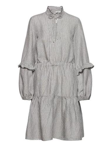 Diora Dress Lyhyt Mekko Grey IVY OAK