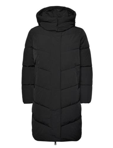 Modern Padded Coat Topattu Pitkä Takki Black Calvin Klein