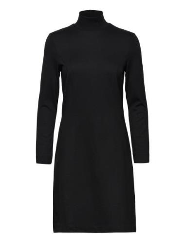 Punto Jersey Dress Lyhyt Mekko Black Esprit Casual