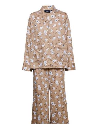 Isabella Lyocell Printed Flower Pajama Set Pyjama Multi/patterned Lexi...