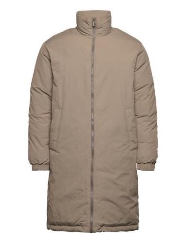 Slhtitan Puffer Coat B Vuorillinen Takki Topattu Takki Beige Selected ...