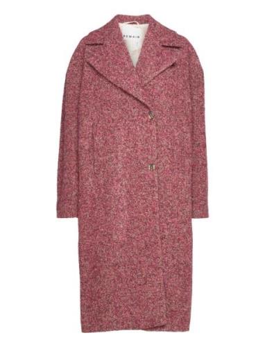 Coat Textured Wool Outerwear Coats Winter Coats Pink REMAIN Birger Chr...