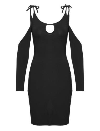 Viscose Jersey Stretch Mini Dress Lyhyt Mekko Black HAN Kjøbenhavn