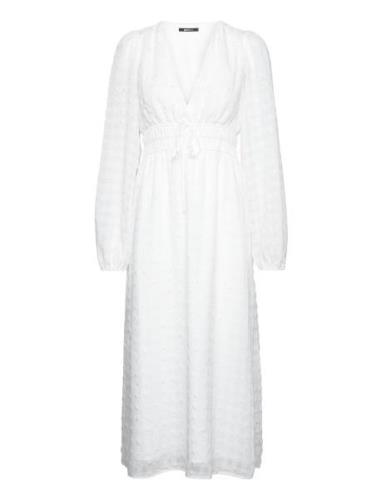 Misty Midi Dress Maksimekko Juhlamekko White Gina Tricot