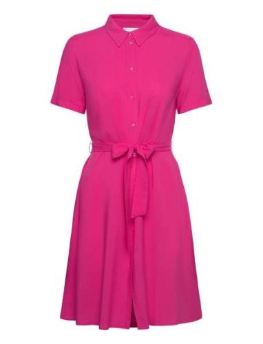 Vipaya S/S Shirt Dress - Noos Lyhyt Mekko Pink Vila